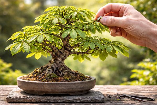 Kleinere Bltter bei Kastanien  gezielte Techniken fr mehr Feinheit im  Bonsai - Bonsai-Treff